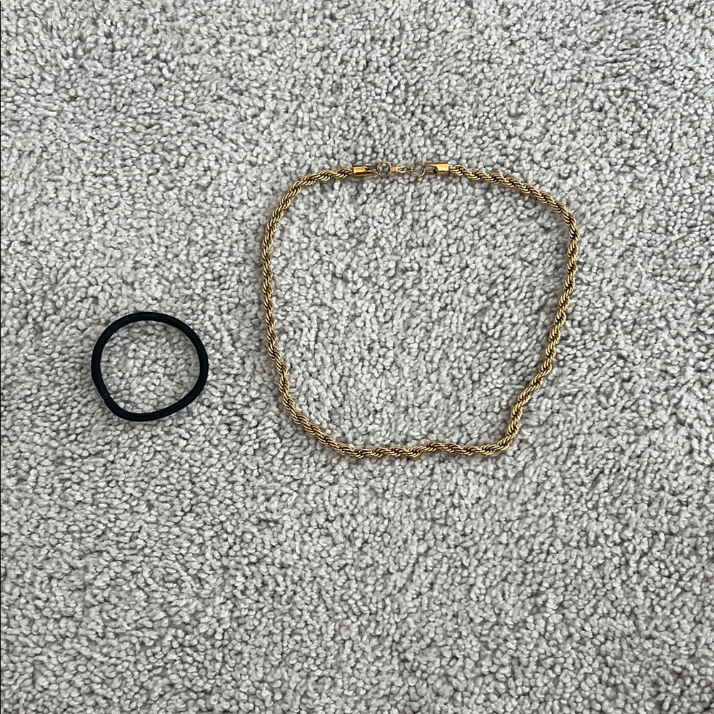 Gold-Tone Braided Necklace